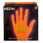 DR Strings NOB45 Neon Orange Bassnaren Coated (45-105) - Aanbieding