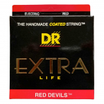 DR Strings RDE12 Red Devils Elektrische Snaren (12-52), K3 Coating  - Aanbieding