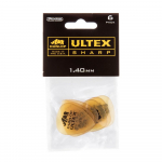 Dunlop 433P140 Ultex Sharp Plectrum 1.4 mm 6-Pack