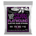 Ernie Ball 2811 Flatwound Cobalt Power Slinky Bassnaren (55-110)