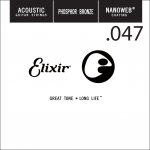 Elixir 14147 Nanoweb Phosphor Bronze Acoustic .047 Losse Snaar