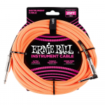 Ernie Ball 6067 Gevlochten Gitaarkabel 7.6 Meter Neon Oranje