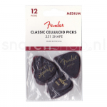 Fender 351 Plectrum Classic Celluloid Shell Medium / 1.0mm 12-Pack 1980351800