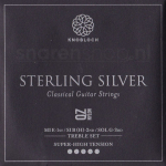 Knobloch 600SQZ Sterling Silver QZ Nylon Treble Set - Extra Hoge Spanning (3 Snaren)