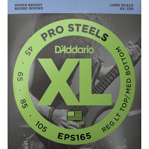 D'Addario EPS165 ProSteels Bassnaren (45-105)