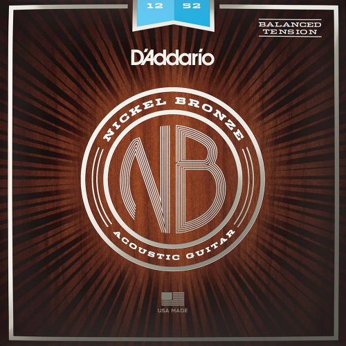 D'Addario NB1252BT Nickel Bronze Akoestische Snaren (12-52) Balanced Tension