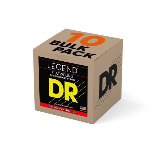 DR Strings FL12 Legend Flatwound Gitaarsnaren Bulk 10-Pack 