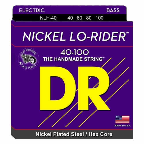 DR Strings NLH40 Nickel Lo-Rider Bassnaren (40-100)
