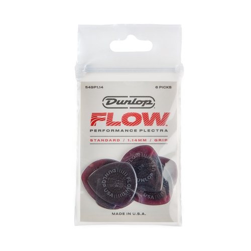 Dunlop 549P100 Flow Standaard 1.0mm Plectrum 6-Pack