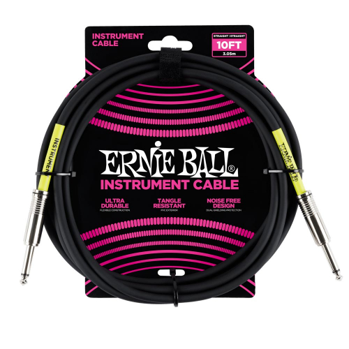 ernie-ball-6048-gitaarkabel-3-meter-zwart