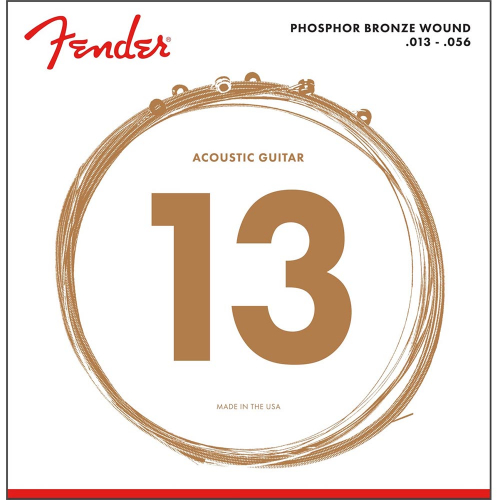 Fender 60M Phosphor Bronze Snaren voor Akoestische Gitaar (13-56)