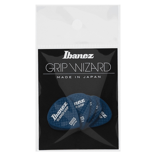 Ibanez PPA16MRG-DB Grip Wizard Rubber Grip 0.80mm Plectrum 6-Pack - Donkerblauw
