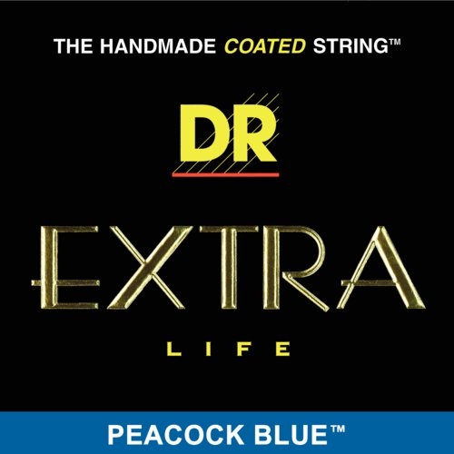 DR Strings PBE9 Peacock Blue Extra Life Gitaarsnaren (9-42) Coated