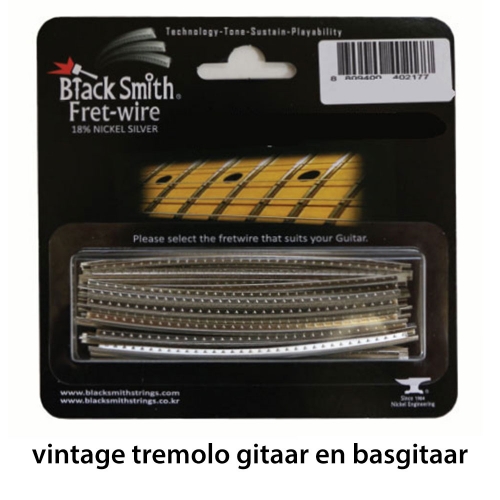 BlackSmith DHP-27C2 Fretdraad Medium/Jumbo Vintage Tremolo Gitaar en Basgitaar (Set 24 stuks)