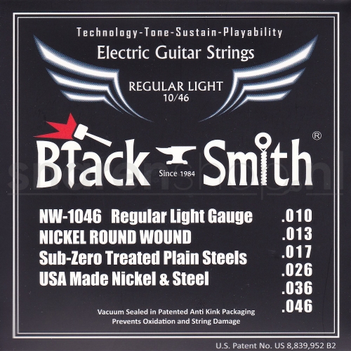 Blacksmith NW1046 gitaarsnaren, nickelwound, elektrisch