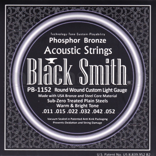 Blacksmith PB1152 akoestiosche gitaarsnaren, light, .011 -.052