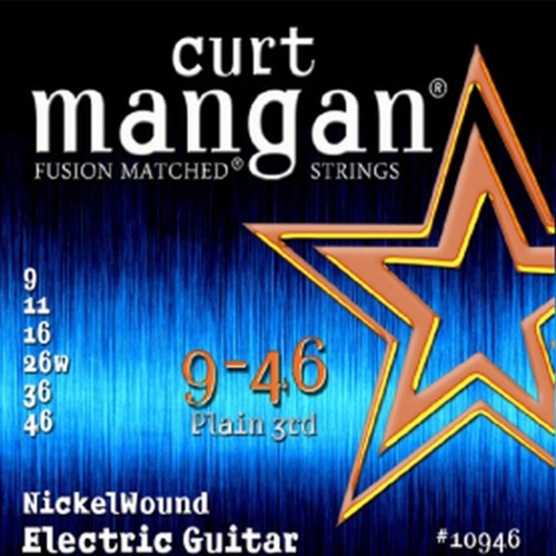 Curt Mangan 10946 Nickelwound Snaren voor Elektrische Gitaar (9-46)