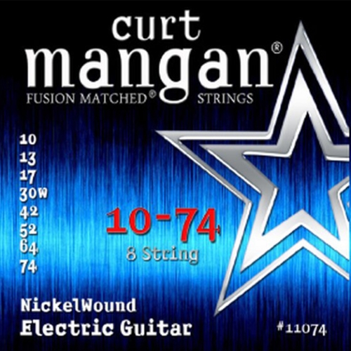 Curt Mangan 11074 Nickelwound Elektrische Gitaarsnaren 8-Snarig (10-74)