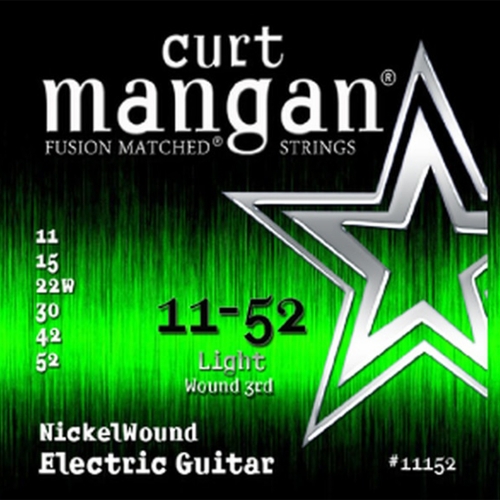 Curt Mangan 11152 Nickelwound Elektrische Gitaarsnaren (Omwonden G-Snaar) (10-50)