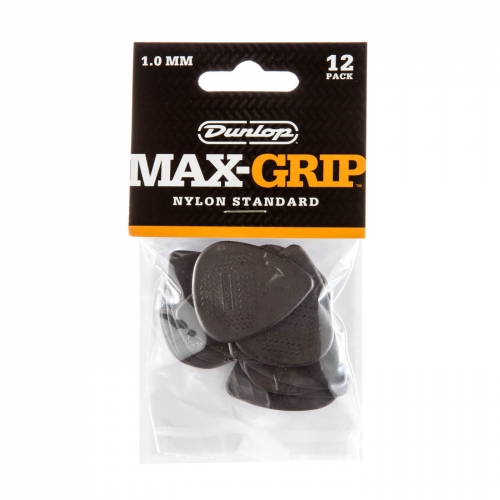 Dunlop 449P100 Max Grip Plectrum 1.0mm 12-Pack