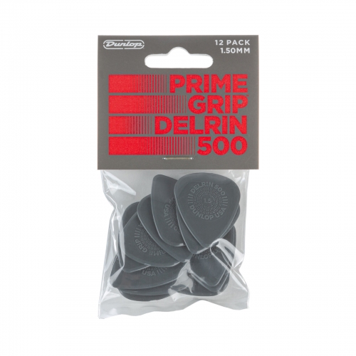 Dunlop 450P150 Prime Grip Delrin Plectrum 12-Pack