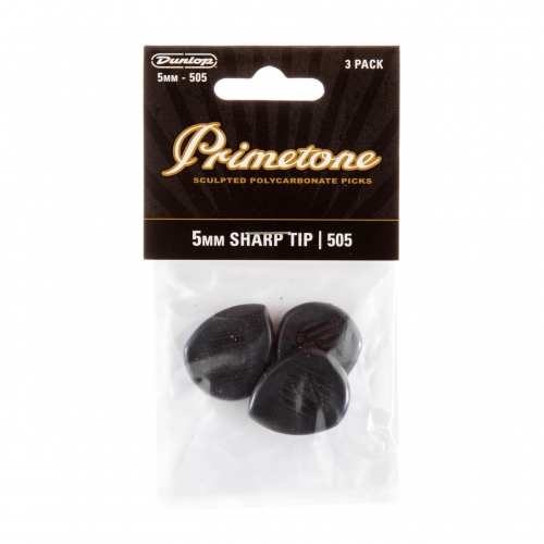 Dunlop 477P505 Primetone Classic Sharp Gypsy Jazz Plectrum 5.0mm 3-Pack