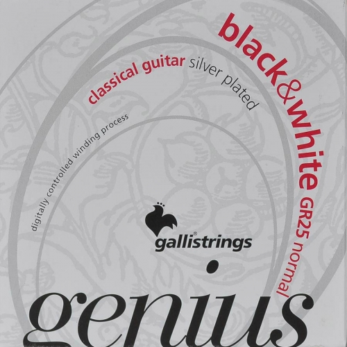 galli gr25 genius snaren klassiek black nylon