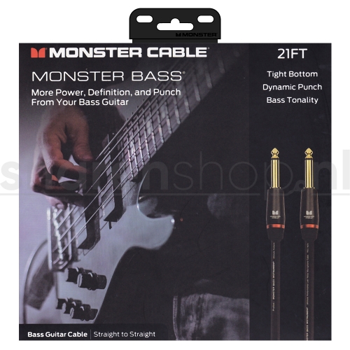 Monster Cable Bass2-21 Basgitaarkabel 6.4 Meter