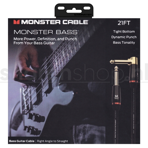 Monster Cable Bass2-21A Basgitaarkabel 6.4 Meter