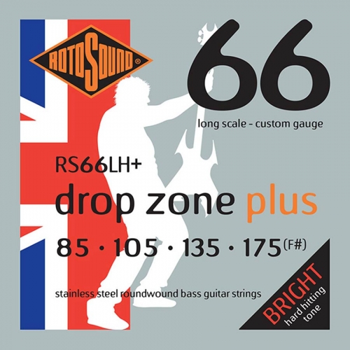 Rotosound RS66LH+ Drop Zone Bassnaren Long Scale (85-175)