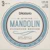 D'Addario EJ73-3D Phosphor Bronze Mandoline Snaren (10-38) 3-Pack