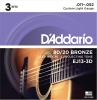 D'Addario EJ13-3D 3-Pack Gitaarsnaren Akoestisch (11-52)