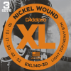 D'Addario EXL140 Snaren voor Elektrische Gitaar (10-52) 3-Pack
