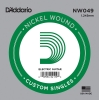 D'Addario NW049 Nickel Wound .049 Losse snaar Elektrisch/Western