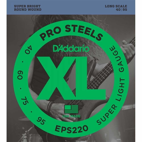 D'Addario EPS220 ProSteels Bassnaren (40-95)