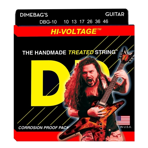 DR Strings DBG10-46 Dimebag Darrell Hi-Voltage Gecoate Gitaarsnaren (10-46)