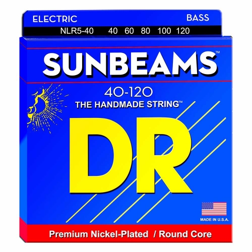 DR Strings NLR5-40 Sunbeams Bassnaren 5-Snarig (40-120)