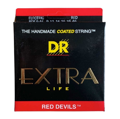 DR Strings RDE946 Red Devils Extra Life Elektrische Snaren (9-46), K3 Coating 