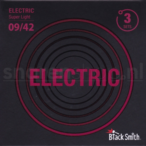 Blacksmith N0942 3-Pack gitaarsnaren, nickelwound, elektrisch