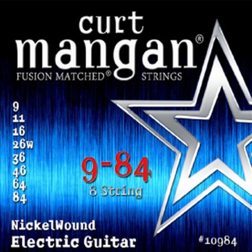 Curt Mangan 10984 Nickelwound Elektrische Gitaarsnaren 8-Snarig (9-84)