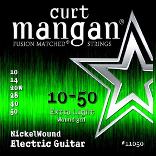 Curt Mangan 11050 Nickelwound Elektrische Gitaarsnaren (Omwonden G-Snaar)