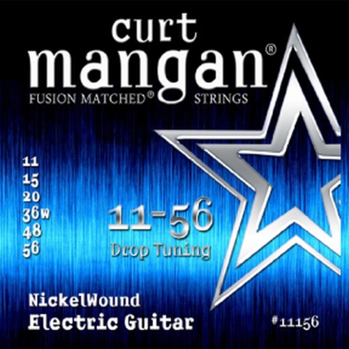 Curt Mangan 11156 Drop Tuning Nickelwound Elektrische Gitaarsnaren (11-56)