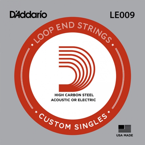 D'Addario LE009 Plain Steel Losse Banjo Snaar .009