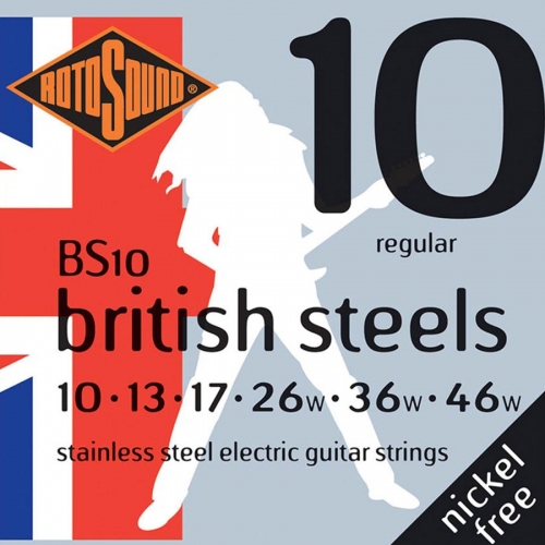 Rotosound BS10 British Steels Gitaarsnaren voor Elektrische Gitaar (10-46)