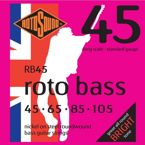 Rotosound RB45 Roundwound Bassnaren (45-105)