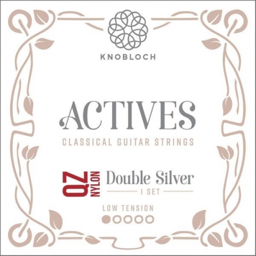 Knobloch 200ADQ Actives Double Silver QZ Nylon Gitaarsnaren - Lage Spanning