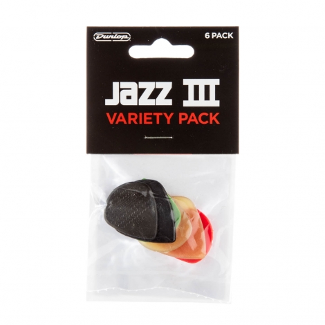 Dunlop PVP103 Jazz III Variety Plectrum 12-Pack
