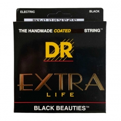 DR Strings BKE12 Black Beauties Coated Gitaarsnaren (12-52) - Aanbieding