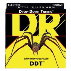 DR Strings DDT7-10 Drop Down Tuning Elektrische Snaren (10-56) 7-Snarig - Aanbieding