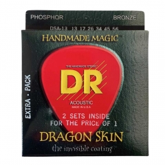 DR Strings DSA2-13 Dragon Skin Akoestische Gitaarsnaren (13-56) 2-Pack - Aanbieding